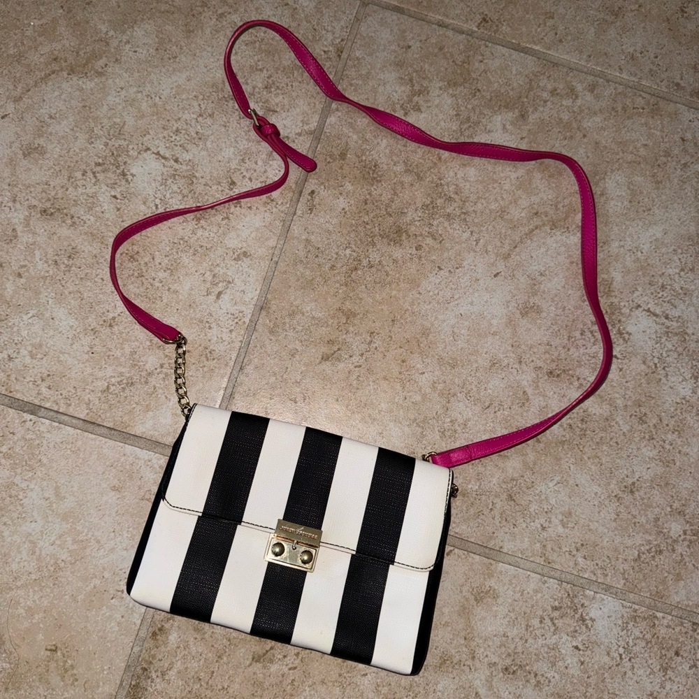 Juicy couture striped crossbody bag